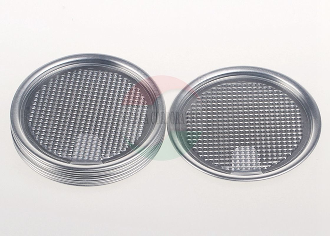 Aluminum 73mm Easy Peel Off Lid For Pet Plastic Jar Sealing FDA Approved