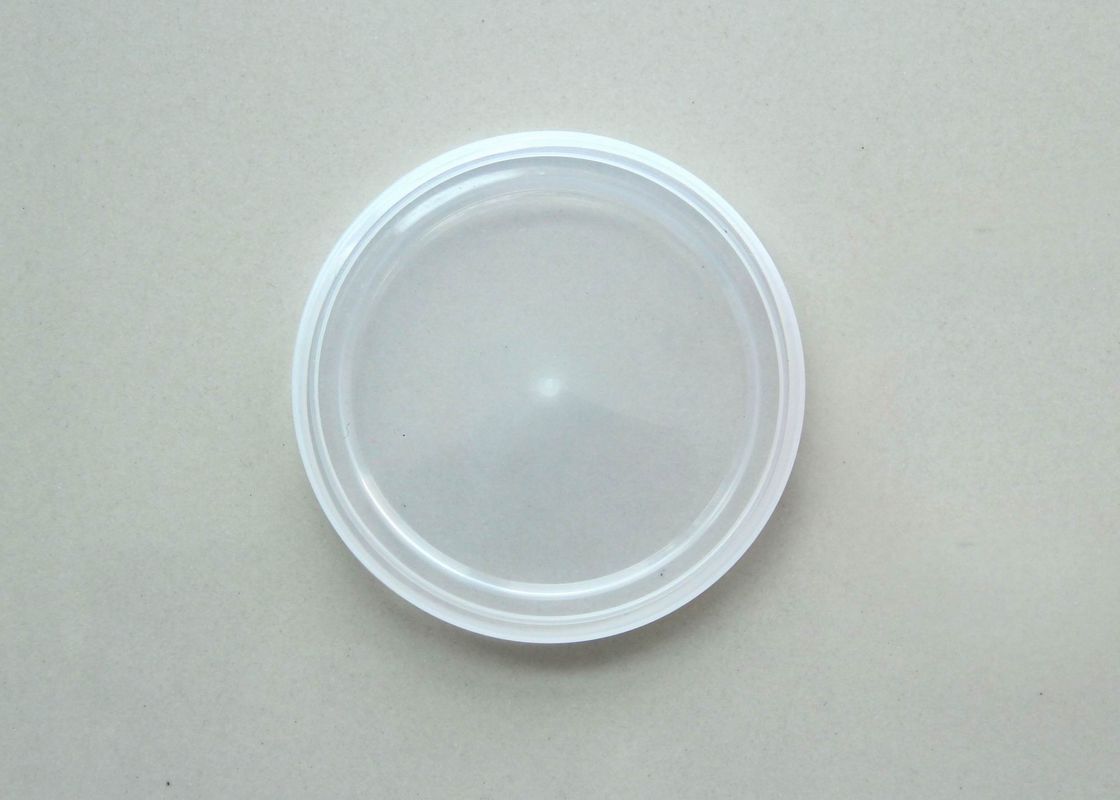 Air - proof reusable clear colorful PE tin cans lid 300# , 73 mm Diameter