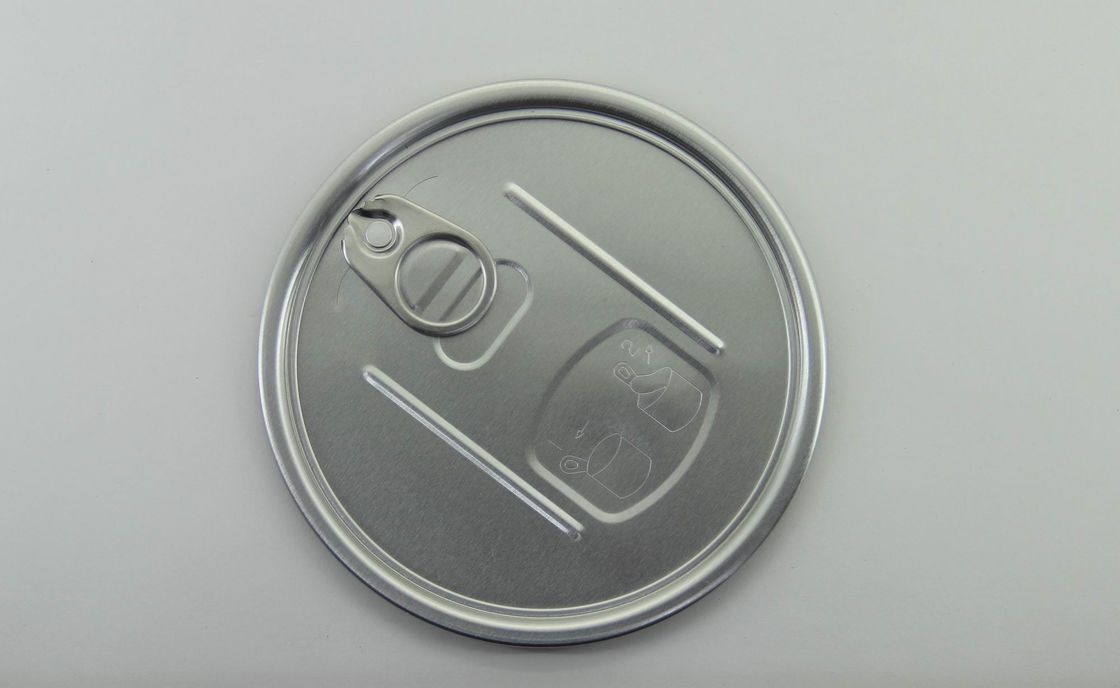 Airtight silk printing 401 # 99mm aluminium Easy Open lid , 0.21 - 0.23 mm Thickness