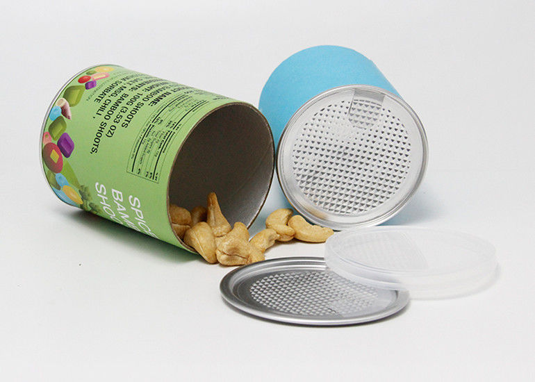 73mm Diameter Round Kraft Paper Composite Cans for Packaging Nuts