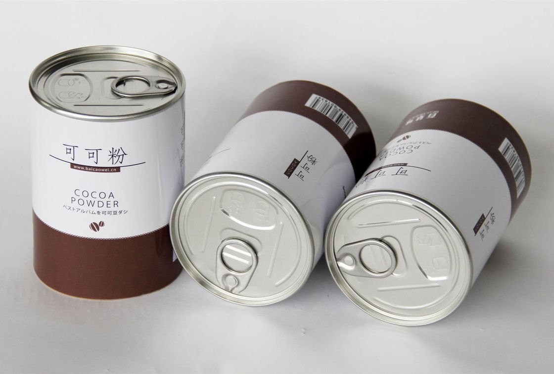 Food Grade Paper Cans Packaging For Powder 83mm Dia Customized Design