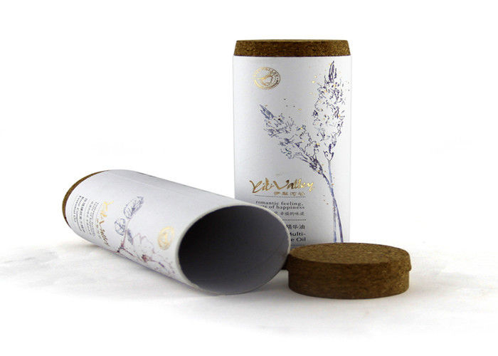 Hot Stamping Paper Tube Packaging Matte Lamination For Cosmetic Packaging