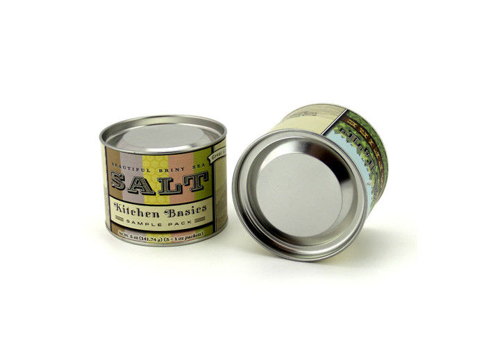 Custom Mini Kraft Paper Composite Cans With Tinplate Lid and Bottom