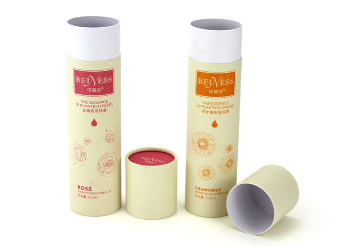 Recyclable Cosmetic Custom Paper Tubes Colorful Printing Lightweight
