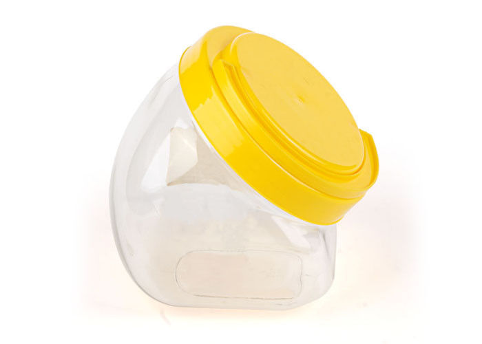 Round Clear Pet Jars Food Grade Container with Handling Cap