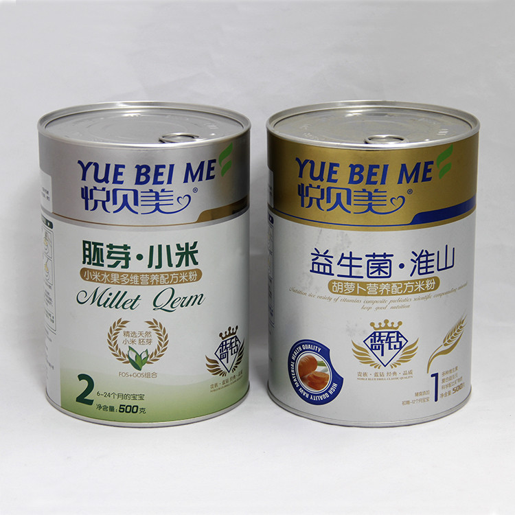 Food Grade Airproof Paper Composite Cans for Milk Powder / Nutrition