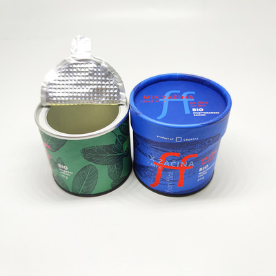 Custom Printing Paper Composite Cans Food Grade Round Tube Packaging