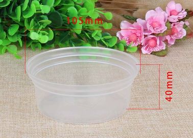 White Food Grade Heat Resisting PP Container Transparent For Soup / Sauce