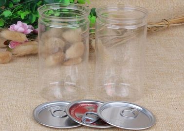 SGS QS Transparent Bean Plastic Pet Jars 38g 92 Mm Height Yellow