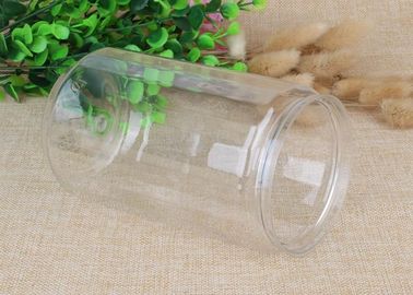 PET Easy Open Can Clear Plastic Cylinder For Agriculture Products