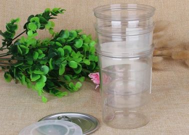 Plastic Packaging Tube Airtight Waterproof Clear Pet Jar With EOE Lid