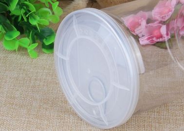 Plastic Packaging Tube Airtight Waterproof Clear Pet Jar With EOE Lid