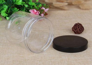 Powder Clear Plastic Jars Top Screw Lid Small PET Jars 600ml Airtight