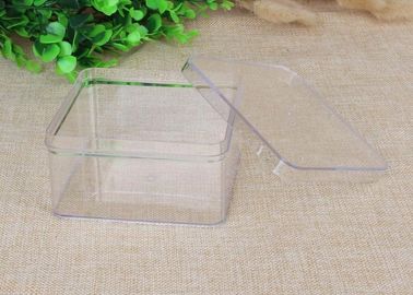 Package Gift Boxes Clear Plastic Wedding Square Shaped 143.5×89×61mm