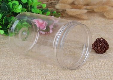 Powder Clear Plastic Jars Top Screw Lid Small PET Jars 600ml Airtight
