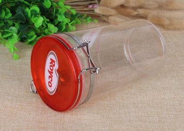 Storage Packaging Clear Plastic Cylinder Food Grade Airtight Canister Coustmized