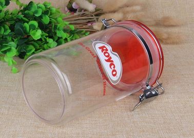 Storage Packaging Clear Plastic Cylinder Food Grade Airtight Canister Coustmized