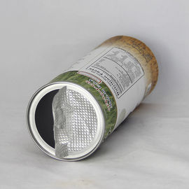 Aluminum Foil Liners Paper Cylinder Containers Peel Foil Lid Nuts Packaging