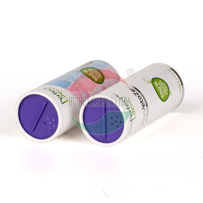 Baby Powder Paper Cans Packaging Tube With Shaker 100g 3.5oz Customized Logo