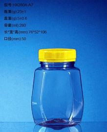 Eco -Friendly Clear PET Jars Customized Plastic Mini Honey Recyclable Jar