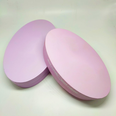 Oval Shape Recycled Paper Gift Boxes For Beauty Products Elliptic Cute Gift Package Box