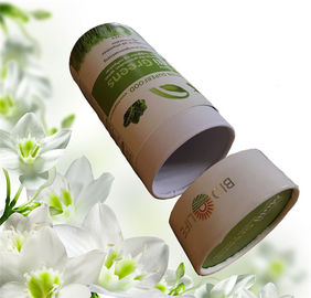 Custom Kraft Paper Tube Packaging , Gift  / Tea / Poster Packaging Tubes