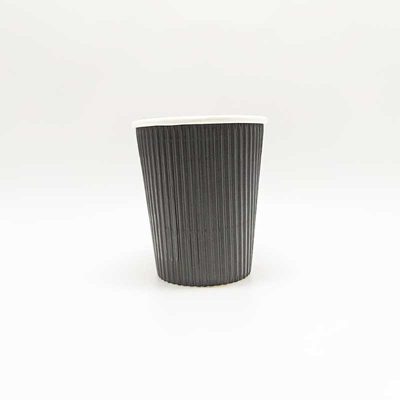 Biodegradable 8 Oz 12 Oz Double Wall Paper Cup Coffee Cup With Lid