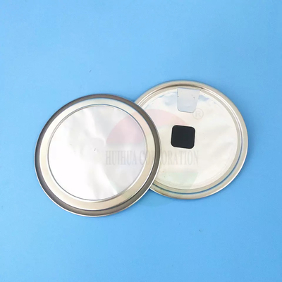 307# 83mm Canning Lids Silver Safe Aluminum Foil Special Coffee Can Packaging Lid With Air Valve