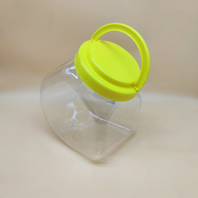 Big 1150ML Clear Pet Jars Food Snack Oatmeal Biscuits Preserve Storage Jar With Handle