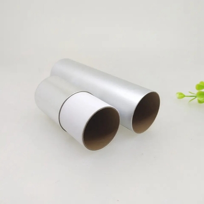 Biodegradable Cylinder Silver Paper Tube Cosmetic Packaging Kraft Paper Core Tube