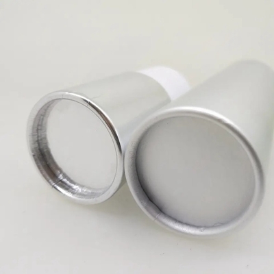 Biodegradable Cylinder Silver Paper Tube Cosmetic Packaging Kraft Paper Core Tube