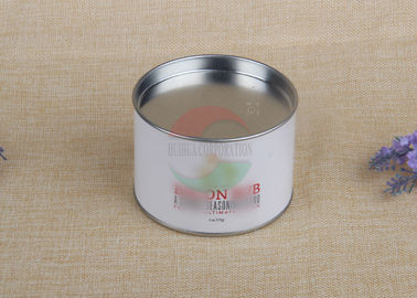 Salt Paper Tube Packaging Cylinder White Spice Packaging Box With Silver Movable Lid