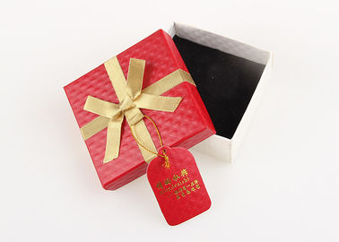 Red Present Packaing Cardboard Gift Boxes For Watch / Chocolate / Necklace