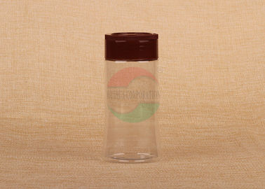 SGS FDA Empty Plastic PET Can With Screw Cap For Salt / Spices And Food