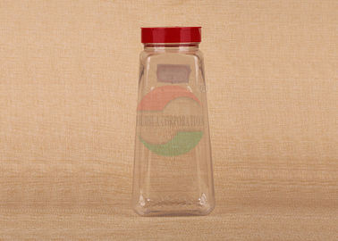 Customized Size Recyclable PET Clear Pet Jars Spice Plastic Can With Screw Cap