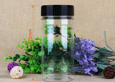 Transparent OEM Label Pet Plastic Jars Silk Screen Single Color Printing