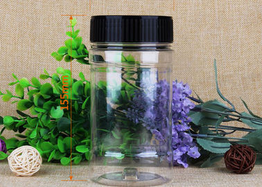 Recyclable Transparent Clear Plastic Cylinder Food Grade Package With Screw Lid