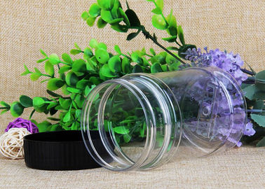 Moisture Proof Clear Pet Jars Food Grade PET Transparent Clear Plastic Cylinder