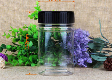 Moisture Proof Clear Pet Jars Food Grade PET Transparent Clear Plastic Cylinder