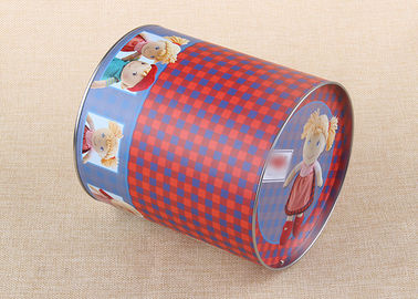 Custom Print Toy Gift Cardboard Paper Composite Can Packaging With Iron Lid