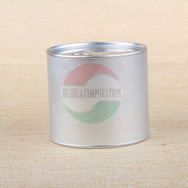 Silver Foil Label Paper Canister Food Paper Tube Packaging Aluminum Easy Open End