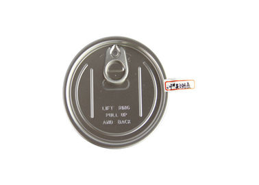 83mm Aluminium Silver Safe Easy Open Lid for Plastic Cans , Easy Open Ends