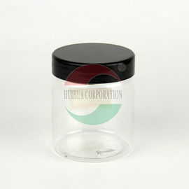 PET Honey Jars Cylindrical Food Bottles With Lids Guangzhou Suppliers With Caps, Plastic Screen Printing Customized Square