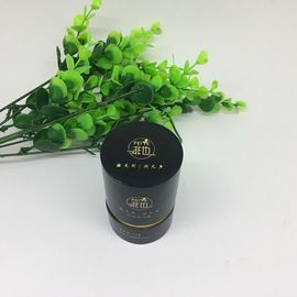 Eco Friendly Paper Tube Packaging / Black Cardboard Tubes With Lids