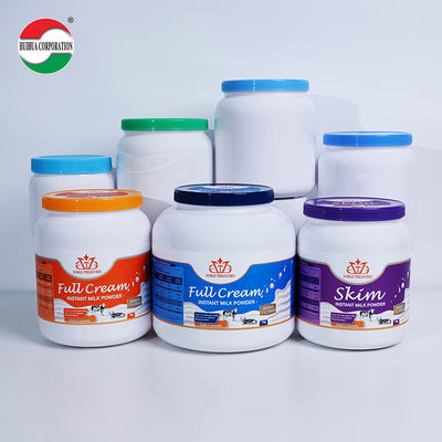 White 1000ml 2000ml 2200ml 2300ml 2625ml 4000ml PET Milk Powder Jar Whey Protein Container with Screw Top for Sugar Baby Food
