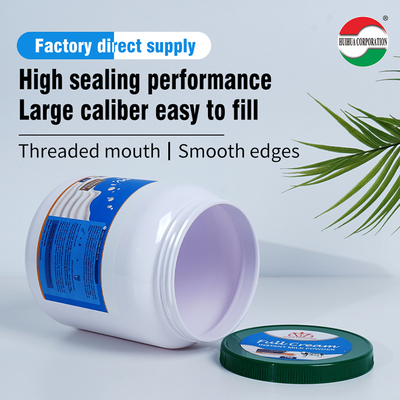 2200ml Factory Direct Recycled Food Grade Round PET Plastic Bottles Powder Jars Cans Milk Protein Powder Container