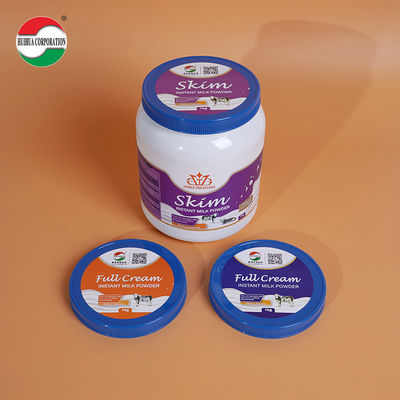 Food Grade 502# 125mm Plastic PP PE Cover Lid For Milk Powder Bottle ISO / SGS / FDA / FSSC Approved