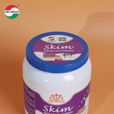 Food Grade 502# 125mm Plastic PP PE Cover Lid For Milk Powder Bottle ISO / SGS / FDA / FSSC Approved