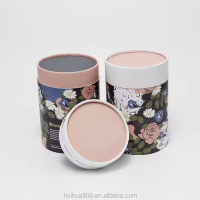 Biodegradable Kraft Paper Tube Packaging Round Empty Food Grade Colorful Cylinder for Tea and Sugar for Eco-Friendly Storage