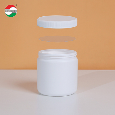 500ml Clear Plastic Cylinder HDPE Bottle For Weed Packaging With Good Sealing And Food Grade Material HDPE500-D194e